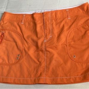 Nautica orange, mini skirt